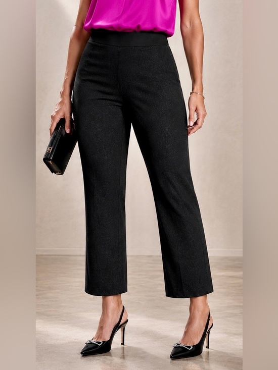 Nue Options Pants - Nue Option Shimmer Black Crop Pants – Size XL
